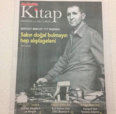 Aydınlık Gazetesi Kitap Eki 6 Şubat 2015 - Bertolt Brecht 117 Yaşında GZ47715 - 1