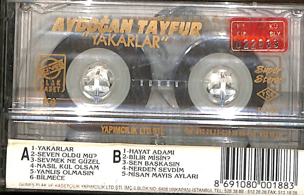 Aydoğan Tayfur - Yakarlar Kaset (İkinci El) KST28476 - 2
