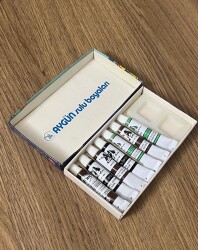 Aygün Sulu Boyaları 7 Renk 1990s AOB4964 - 3