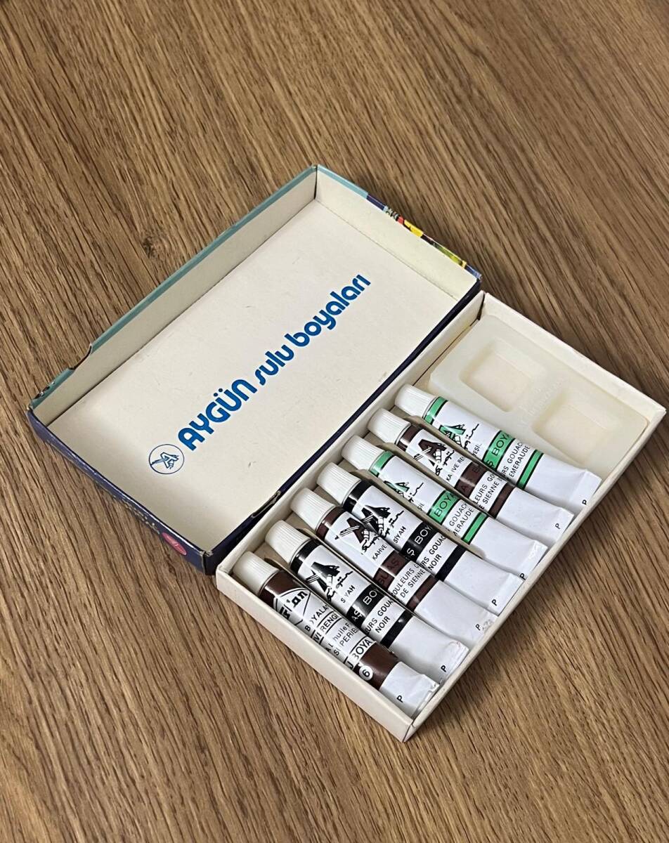 Aygün Sulu Boyaları 7 Renk 1990s AOB4964 - 3