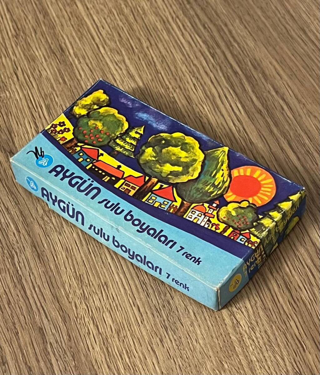 Aygün Sulu Boyaları 7 Renk 1990s AOB4964 - 2