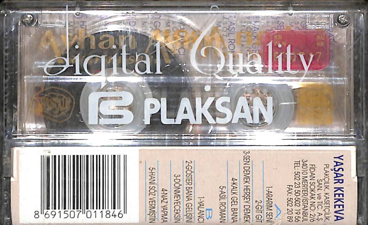 Ayhan Aşan – Ararım Seni Orijinal Kaset (Sıfır) * Yaşar Kekeva Kasetçilik - Kırmızı Bandrol - 1995 * KST30320 - 2