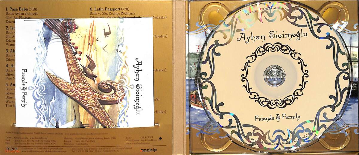 Ayhan Sicimoğlu - Friends and Family CD (İkinci El) CD4305 - 2