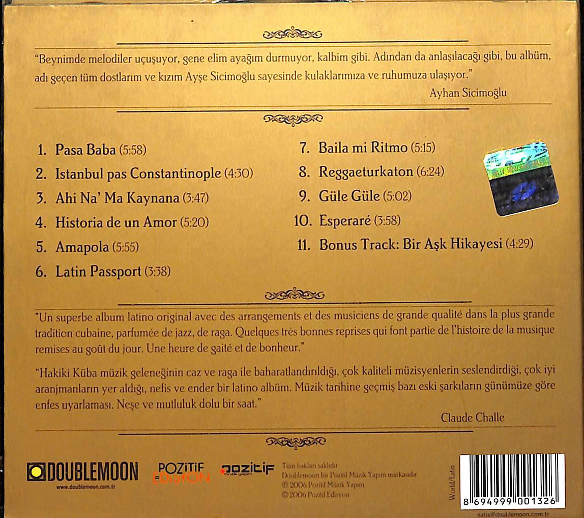 Ayhan Sicimoğlu - Friends and Family CD (İkinci El) CD4305 - 3