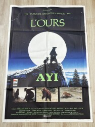 Ayı - L'Ours (1988) Orijinal Sinema Afişi - Ultra Dev Boy (70x100) - Tcheky Karyo & Jean-Jacques Annaud AFIS62 - Gökçekoleksiyon