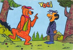 Ayı Yogi Kartpostal (Küçük Boy) KRT23448 - Gökçekoleksiyon