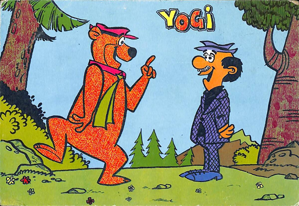 Ayı Yogi Kartpostal (Küçük Boy) KRT23448 - 1