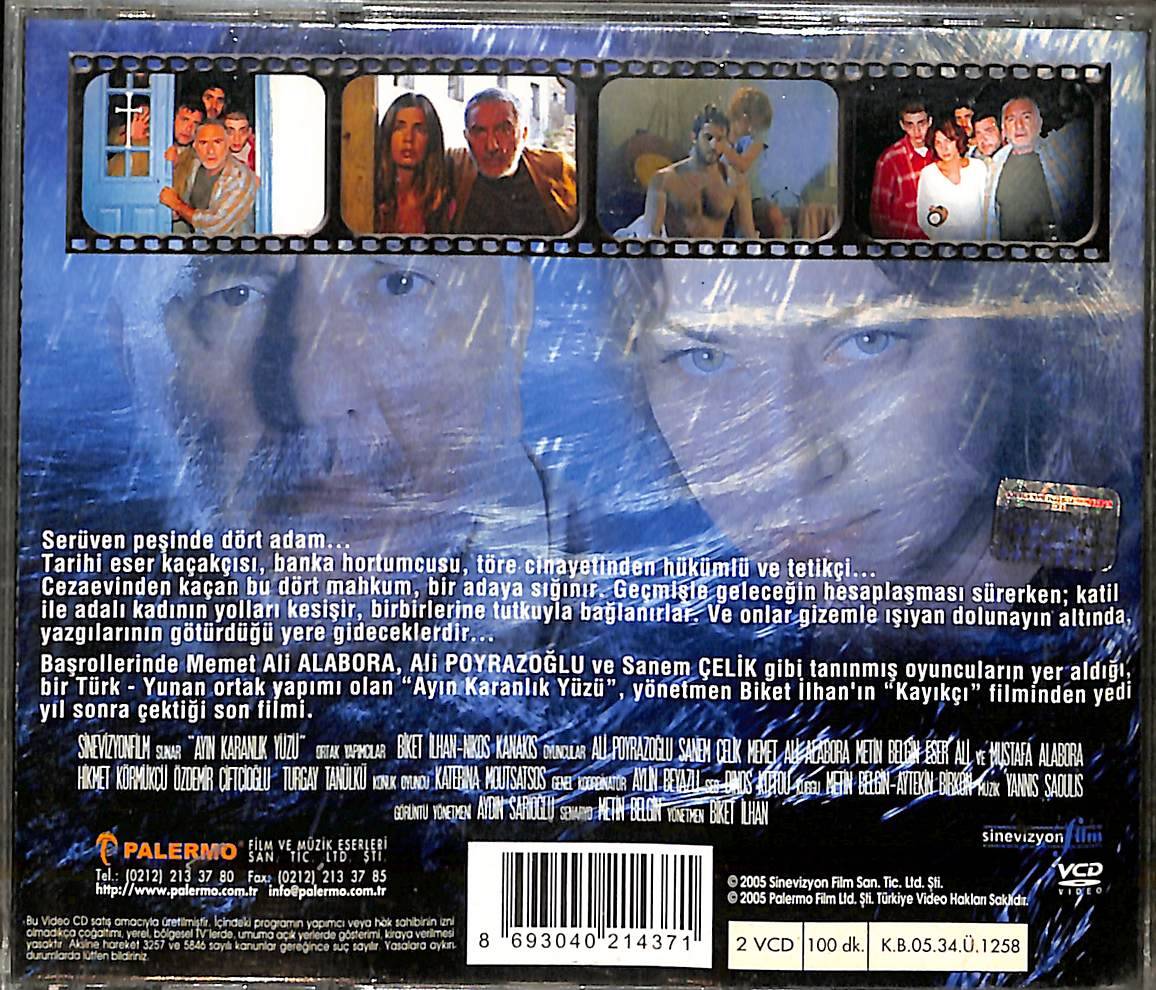 Ayın Karanlık Yüzü 2005) Orjinal VCD Film ' Ali Poyrazoğlu - Mehmet Ali Alabora ' VCD28435 - 2