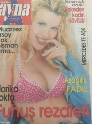 Ayna Gazetesi 13 Haziran 1997 - Aşağılık Fadıl, Mahsun Açık Konuştu Hakeden Kadın Dövülür GZ38606 - 1