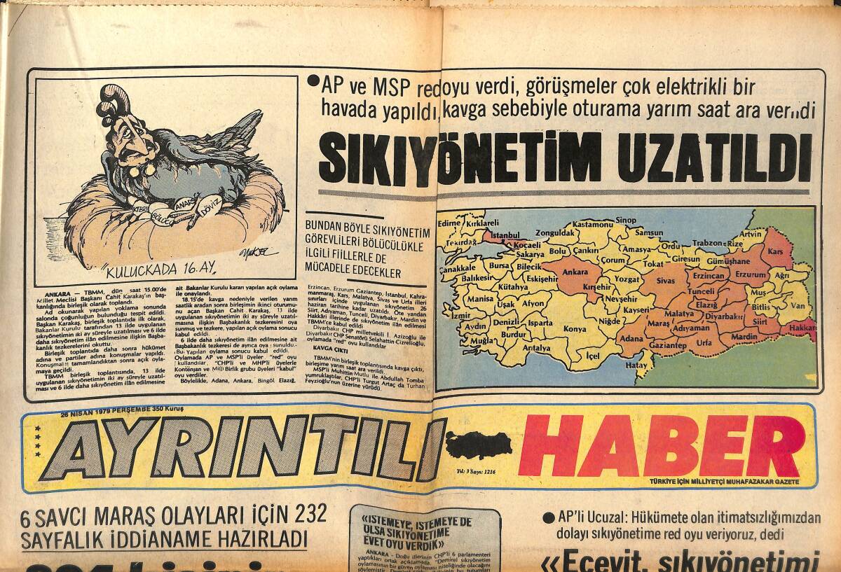 Ayrıntılı Haber Gazetesi 26 Nisan 1979 - Claudia Auger Londra'da Tatil Yapıyor - Naziler Ve Mussolini'nin Faşistleri GZ147243 - 1