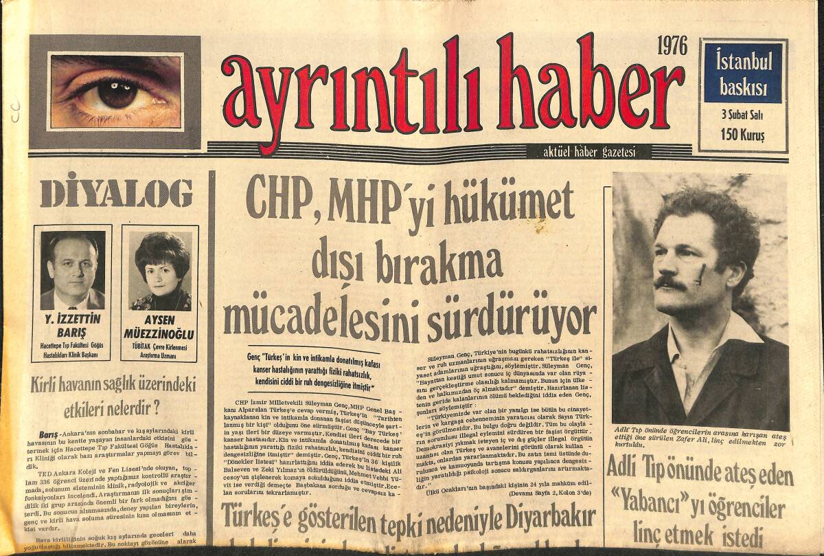 Ayrıntılı Haber Gazetesi 3 Şubat 1976 - Ford İmparatorluğu - CHP, MHP'yi Hükümet Dışı Bırakma Mücadelesini Sürdürüyor GZ147564 - 1