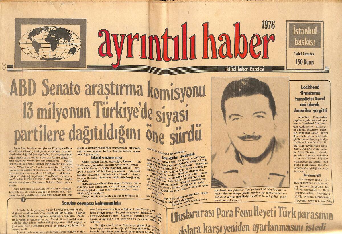 Ayrıntılı Haber Gazetesi 7 Şubat 1976 - Sovyet Girişimlerini Karşılamak Amacıyla Yeni Bir NATO Deniz Gücü Kuruluyor GZ147279 - 1