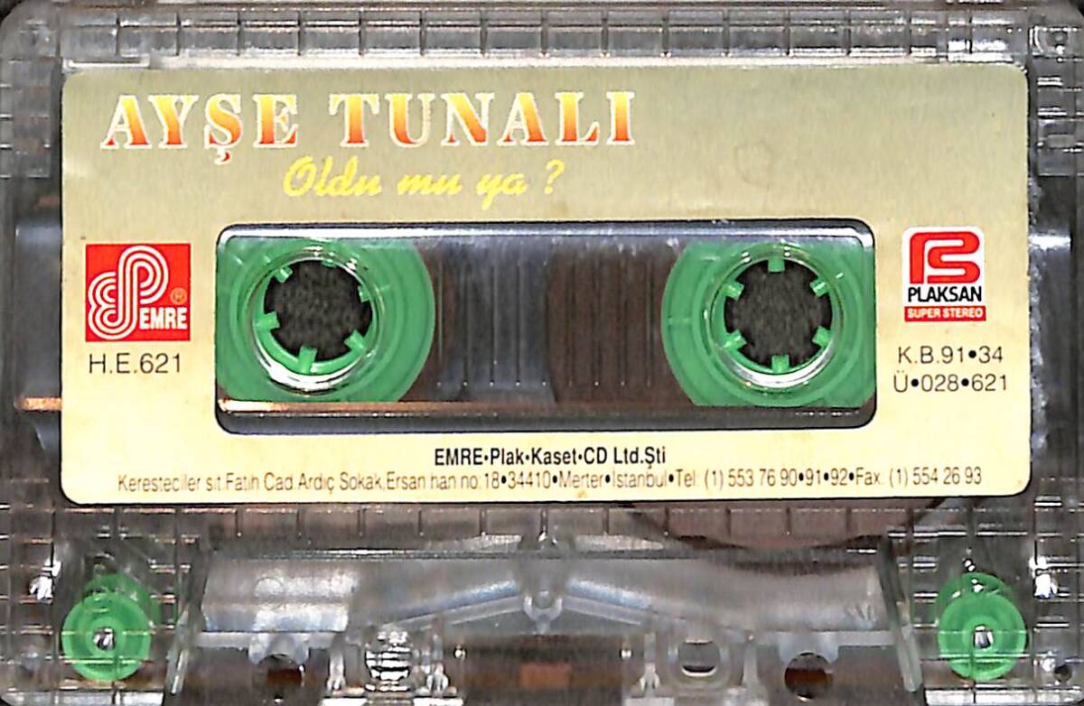 Ayşe Tunalı - Oldu Mu Ya Kaset (Sarı Bandrol - İkinci El) KST27904 - 1