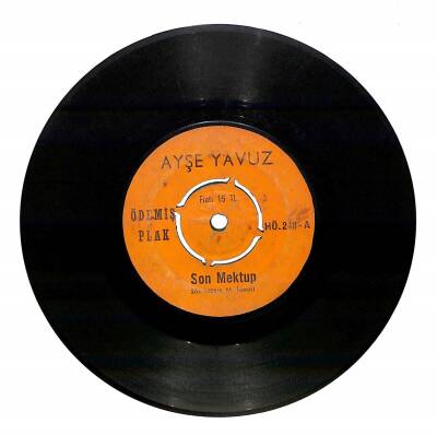 Ayşe Yavuz - Son Mektup / Ayşem Plak (10/6.5) PLK21235 - 1