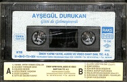 Ayşegül Durukan - Gitti De Gelmeyiverdi Kaset (İkinci El Kaset) KST29704 - 2