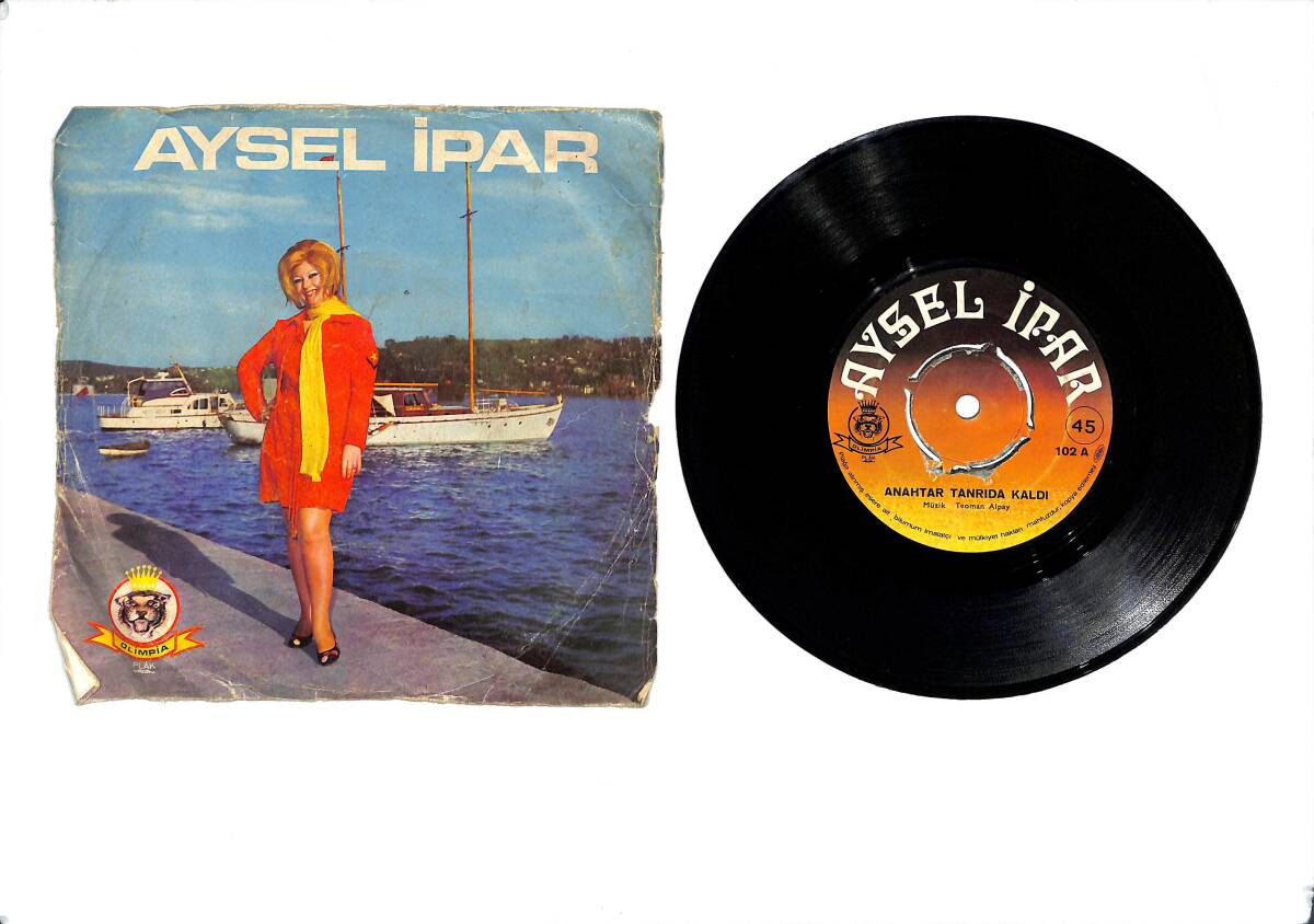 Aysel İpar – Anahtar Tanrıda Kaldi & Ayrılmalıyız Artık 45'lik Plak (10/7.5) PLK27238 - 1
