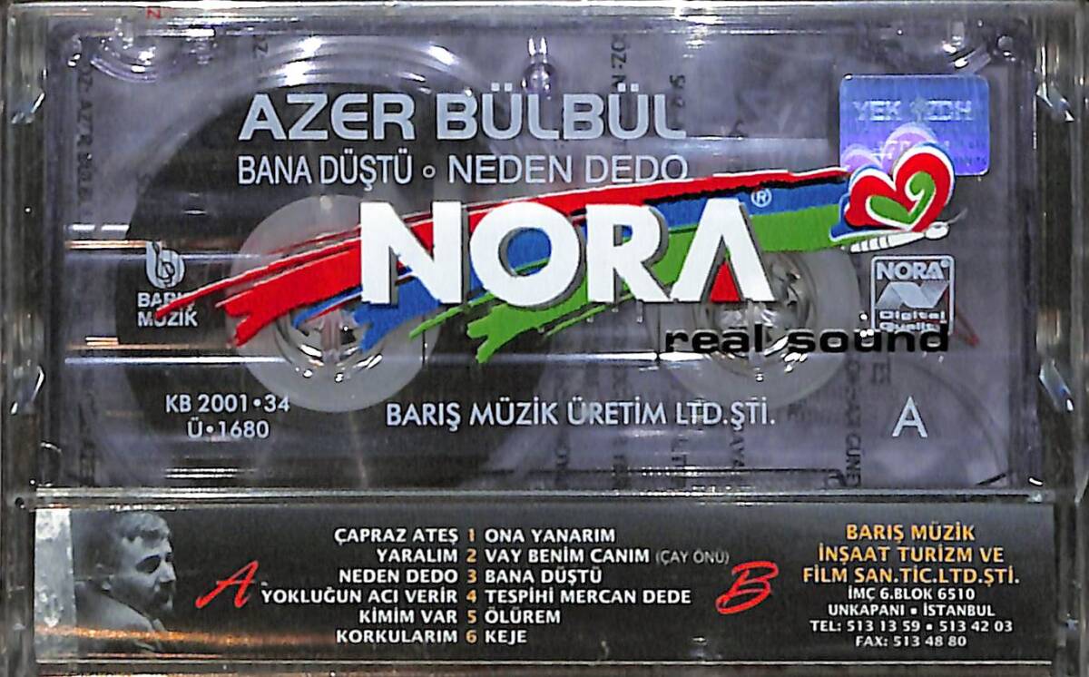 Azer Bülbül - Bana Düştü/Neden Dedo Kaset (Sıfır) KST28055 - 2