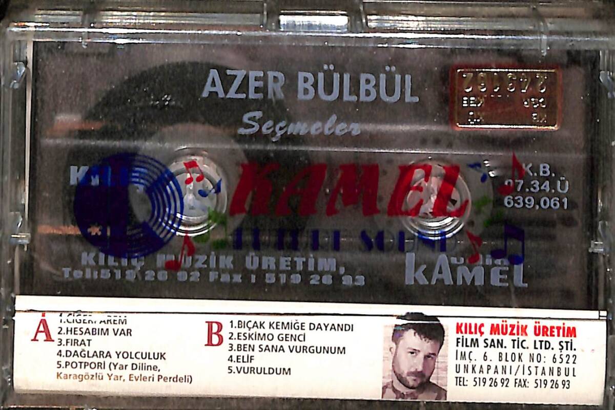 Azer Bülbül - Seçmeler Kaset (Sıfır) KST28019 - 2