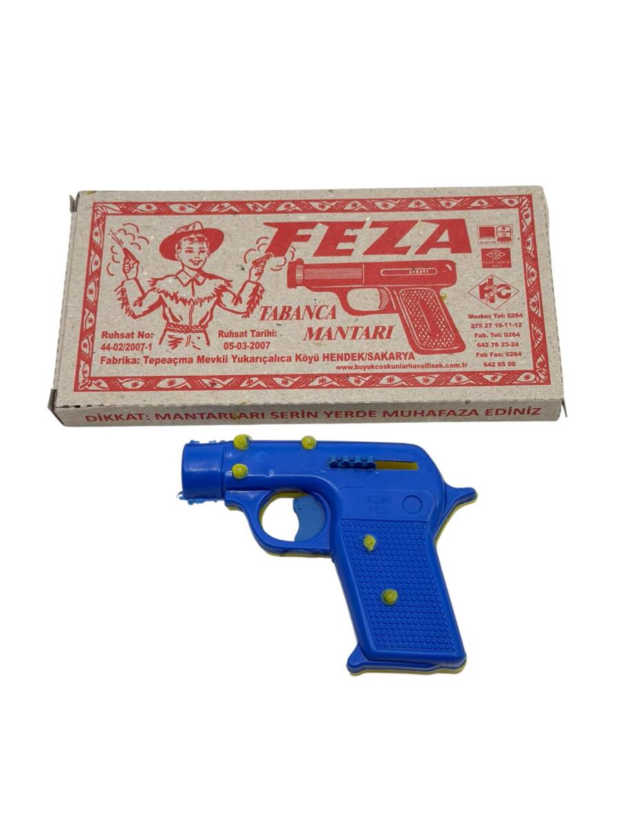 Azim Plâstik Mantar Tabancası Ve Feza Tabanca Mantarı Set - Koleksiyon İçin AOB9008 - 2