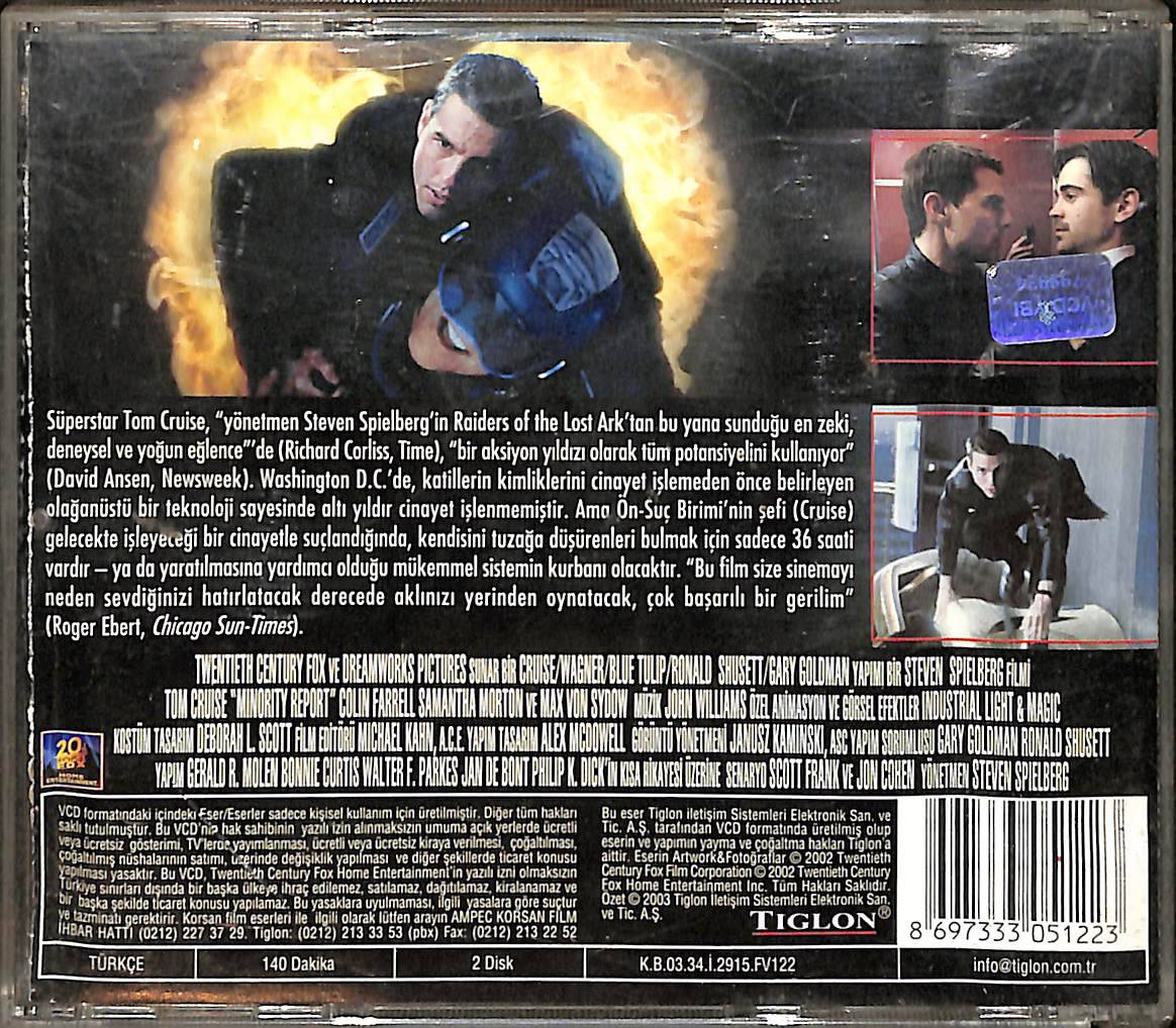 Azınlık Raporu – Minority Report (2002) Orijinal VCD Film ' Tom Cruise ' VCD28797 - 2