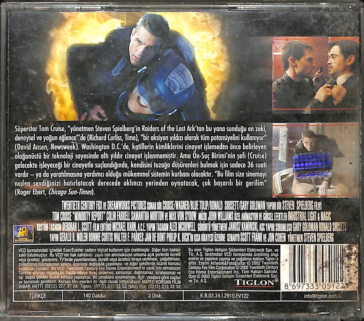 Azınlık Raporu - Tom Cruise VCD Film (İkinci El) VCD27606 - 2