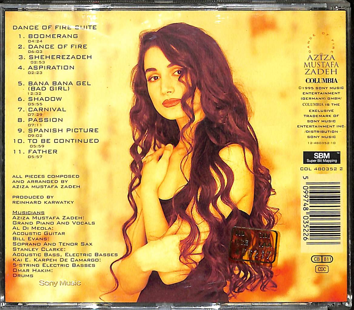 Aziza Mustafa Zadeh - Dance Of Fire CD (İkinci El) CD5474 - 2