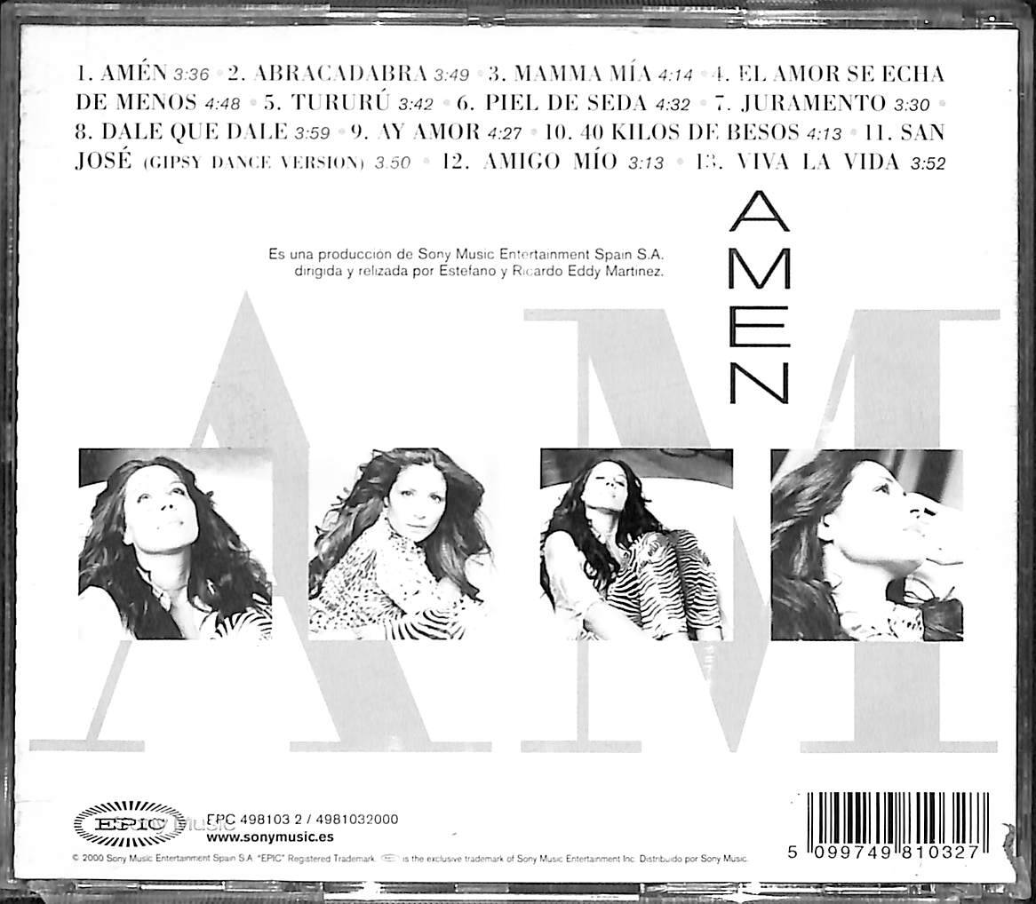 Azucar Moreno - Amen CD (İkinci El) CD4346 - 2