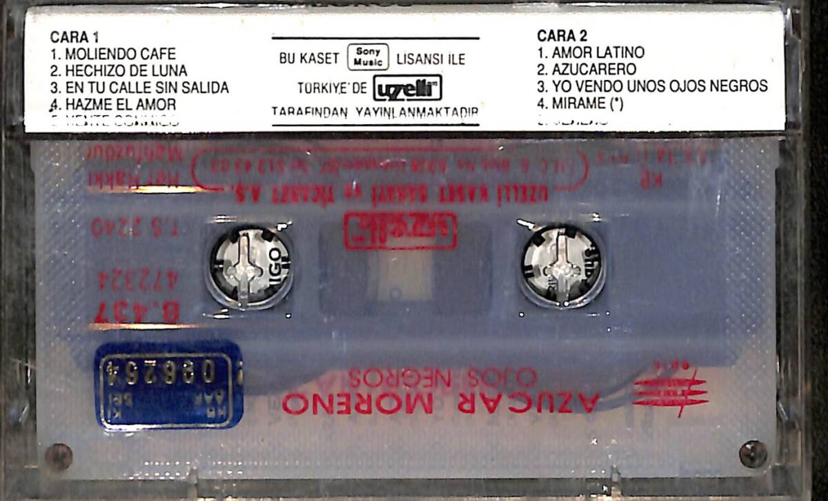 Azucar Moreno - Ojos Negros Kaset (İkinci El Kaset) KST29796 - 2