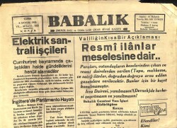 Babalık Siyasi Gazete 8 Aralık 1950 İngilterede Parlamento Hayatı, Kore Harbi NDR74041 - Gökçekoleksiyon
