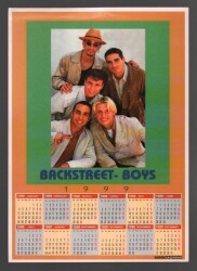 Backstreet Boys Büyükboy 1999 Takvimli Kartpostal KRT4714 - Gökçekoleksiyon