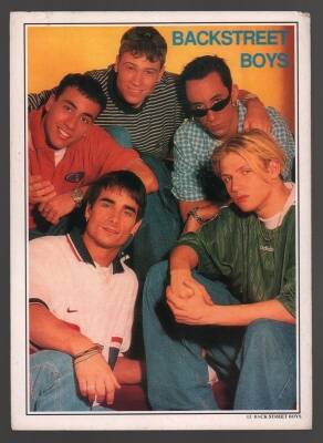 Backstreet Boys Büyükboy Kartpostal KRT4717 - 1
