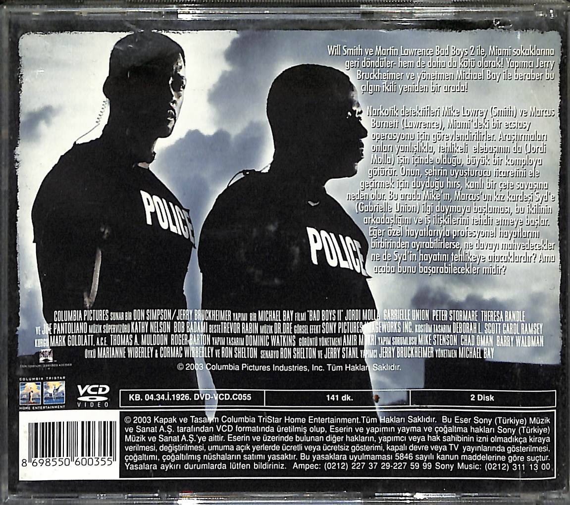 Bad Boys 2 - Çılgın İkili 2 VCD Film ' Martin Lawrence - Will Smith ' VCD27918 - 2