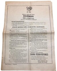 Bağımsız Milletvekili Adayı HAMMAL Ömer Almaoğlu nun Giresunlu Seçmenlere Bildirgesi 1950 ler EFM973 - 1