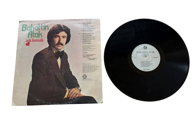Bahattin Atak - Aşk Hamalı LP PLAK (10/9) ''Orijinal Dönem Baskı'' PLK27612 - 2