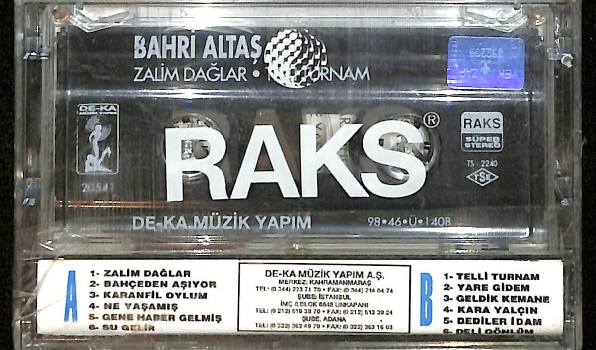 Bahri Altaş - Zalim Dağlar Kaset (Sıfır) KST26793 - 2