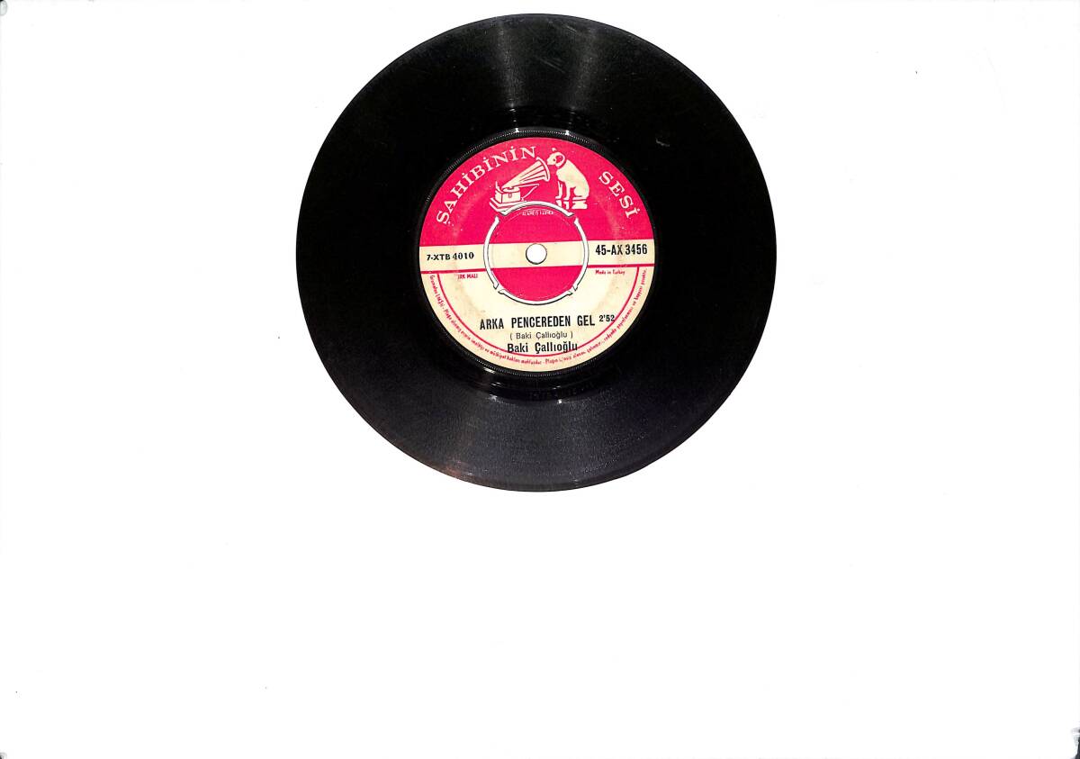 Baki Çallıoğlu - Arka Pencereden Gel / Bir Serseri Aşıkım PLAK (10/6.5) PLK26411 - 1