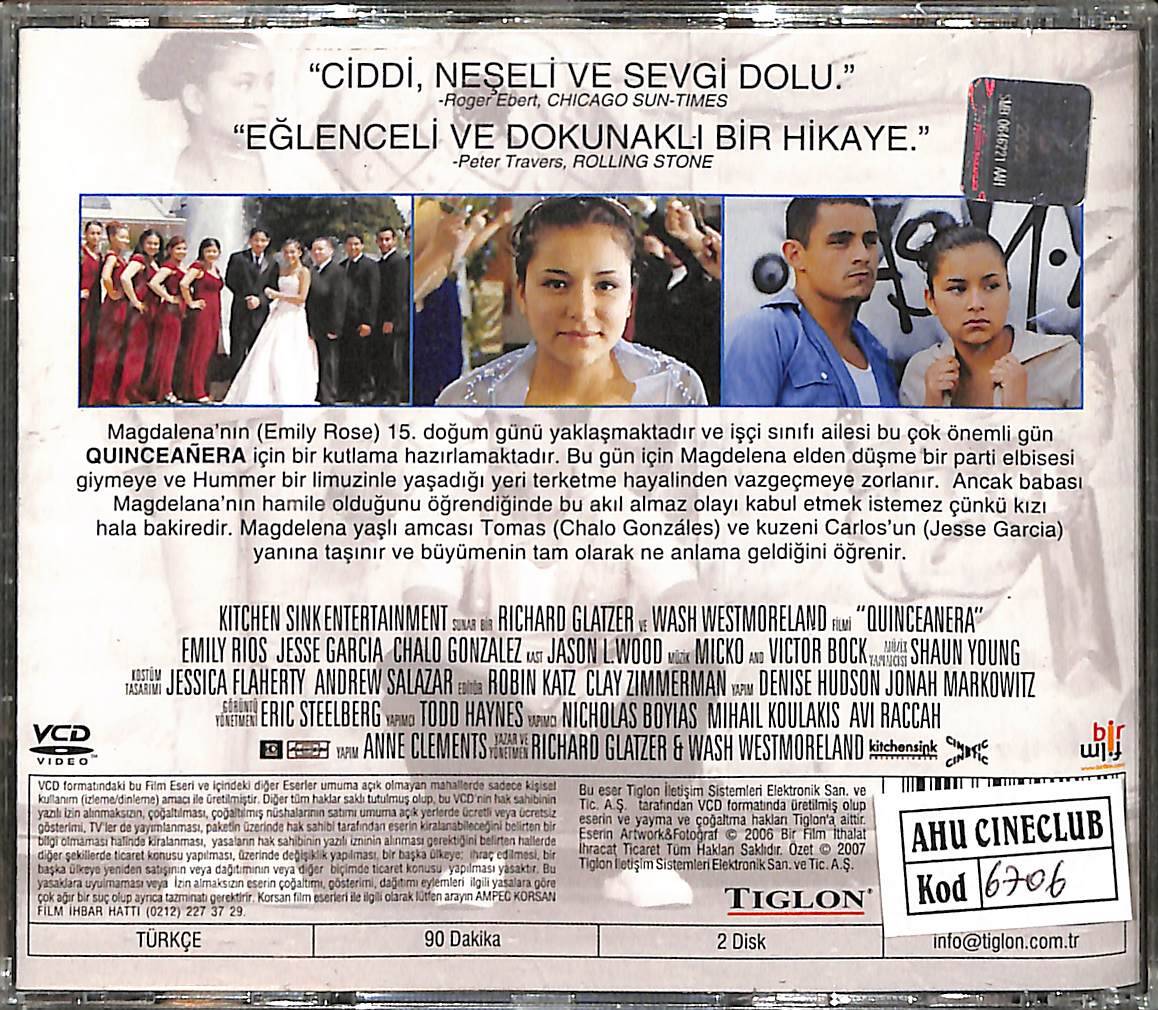 Bakire ve Hamile – Quinceañera (2006) Orijinal VCD Film VCD28628 - 2