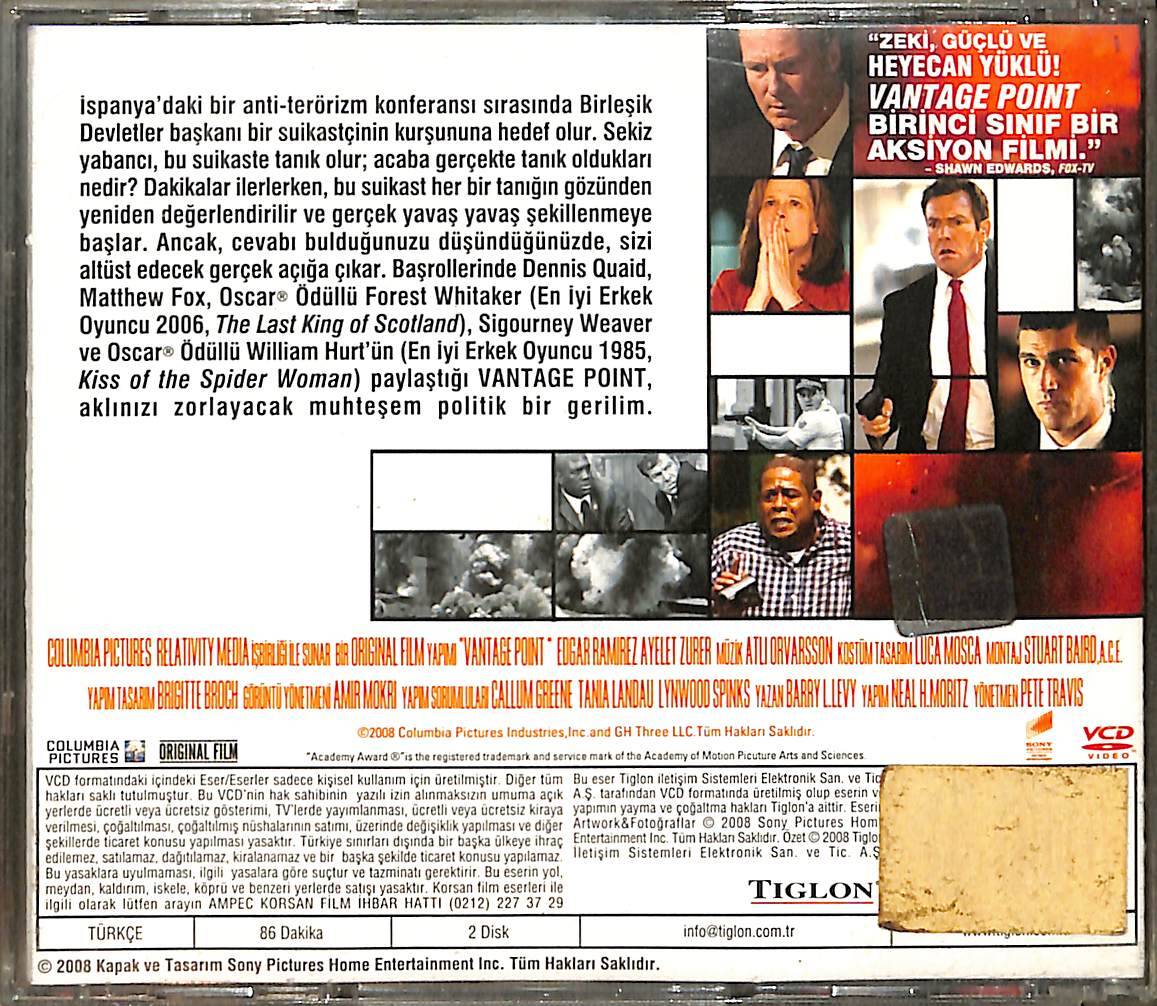 Bakış Açısı – Vantage Point (2008) Orijinal VCD Film VCD28654 - 2