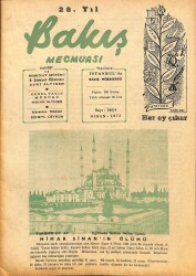 Bakış mecmuası Mimar Sinanın ölümü Sayı 340 - Nisan 1972 - Mimar Sinanın Ölümü DRG488 - Gökçekoleksiyon