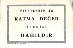 Bakkaliye Kartpostal - Fiyatlarımıza Katma Değer Vergisi Dahildir KRT19626 - Gökçekoleksiyon