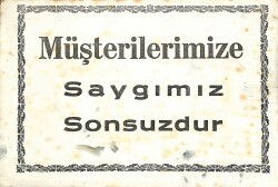 Bakkaliye Kartpostal - Müşterilerimize Saygımız Sonsuzdur Kartpostal KRT19558 - Gökçekoleksiyon