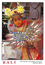 Bali Kartpostal - Legong Dansı KRT23608 - Gökçekoleksiyon