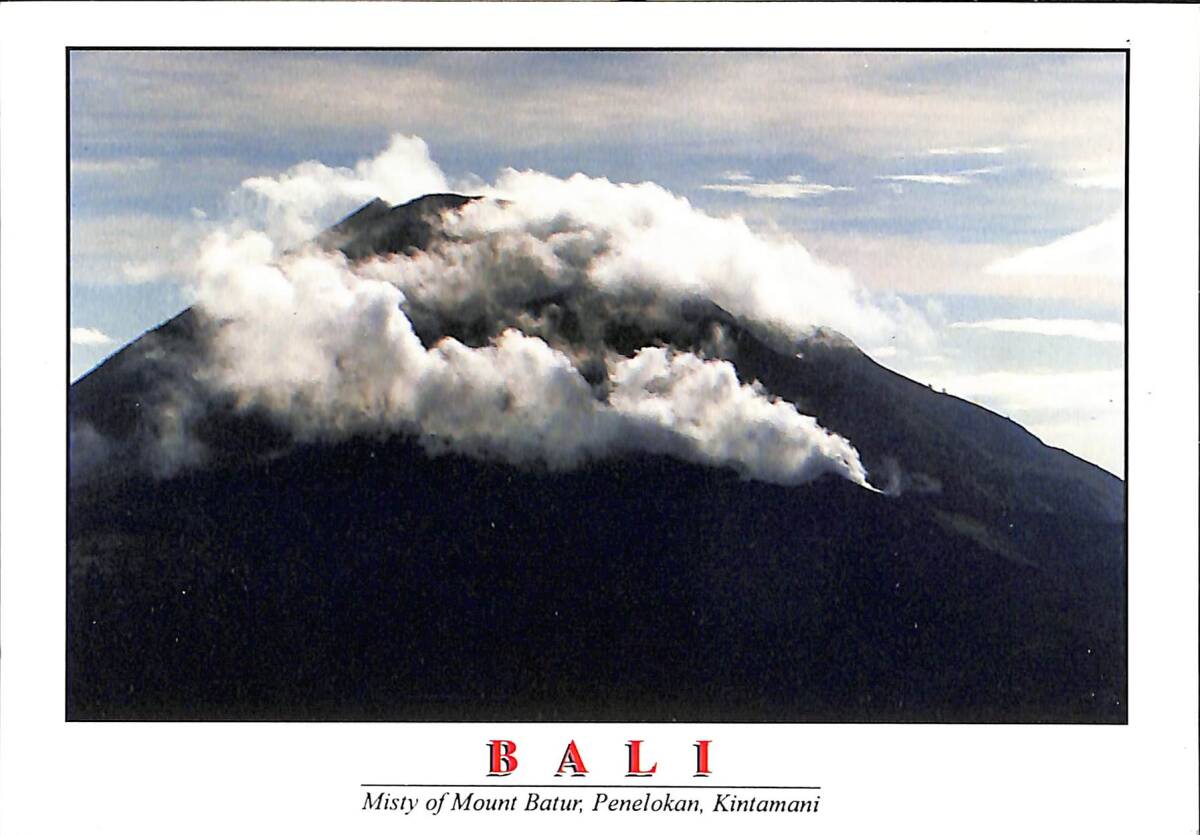 Bali Kartpostal - Misty of Mount Batur, Penelokan, Kintamani KRT23585 - 1