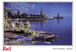 Bali Kartpostal - Pura Ulundanu, Bedugul KRT23596 - Gökçekoleksiyon