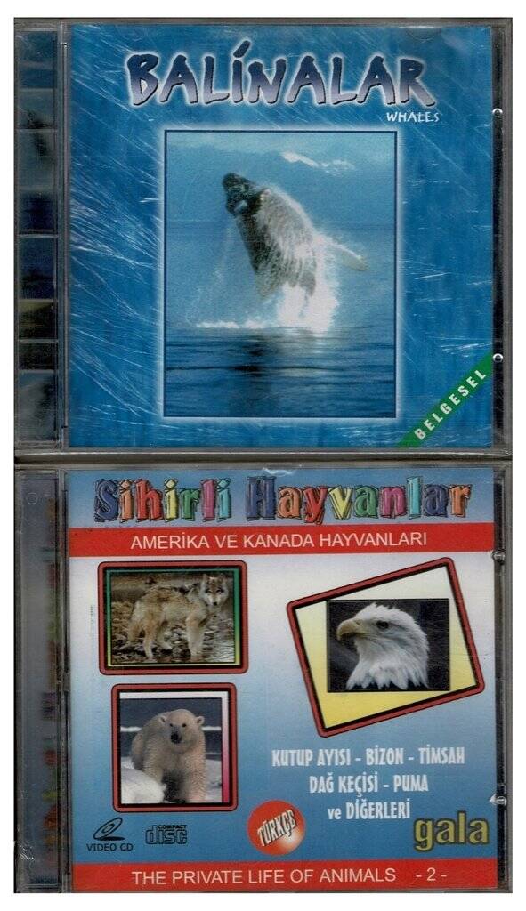 Balinalar Sihirli Hayvanlar - 2 Adet VCD Belgesel Film VCD1130 - 1