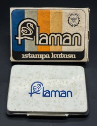 Balkaya Flaman Dolu Istampa Teneke Kutusu Kullanılmamış AOB3040 (N) - Gökçekoleksiyon