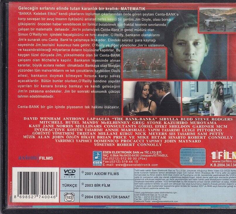Banka -Kelebek Etkisi VCD Film VCD8898 - 2