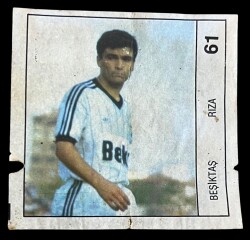 BANKO (Reha) 1992 Türkiyye Ligi Sporcu Sakız ağıdı *Beşiktaş Rıza * No 61 # SKZ1900 - 3