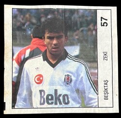 BANKO (Reha) 1992 Türkiyye Ligi Sporcu Sakız ağıdı *Beşiktaş Zeki* No 57 # SKZ1902 - 3
