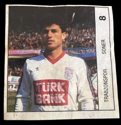 BANKO (Reha) 1992 Türkiyye Ligi Sporcu Sakız ağıdı *Trabzonspor Soner * No 8 # SKZ1886 - 1